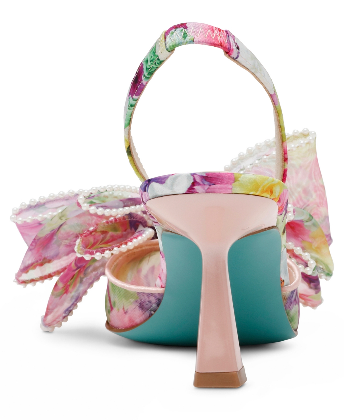 Betsey Johnson Women's Kelli Mesh Bow Slingback Pumps In Bright Floral
