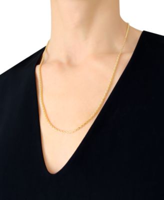 Forza Rope Chain 22" Necklace (2-1/2mm) in 14k Gold
