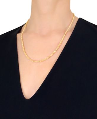 Forza Rope Chain 20" Necklace (3-1/5mm) in 14k Gold