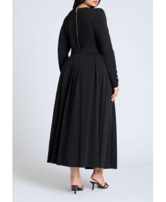 Women's Plus Size Eupalette Dress With Pleats