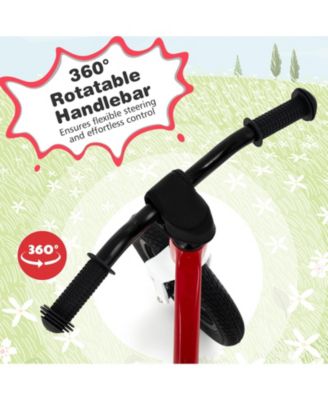 Balance Bike with Adjustable Seat and Rotatable Handlebar Perfect for Toddlers Learning to Ride