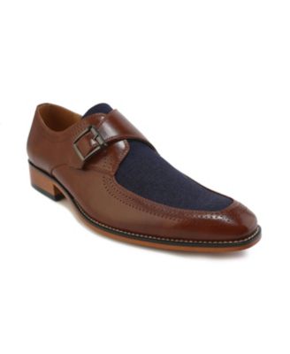 Men's Moc Toe Monk Strap Two-Tone Loafer