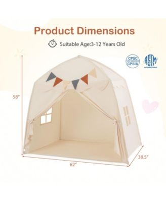 Kids Play Tent Bed Tent with String Lights Extra Large Playhouse Tent