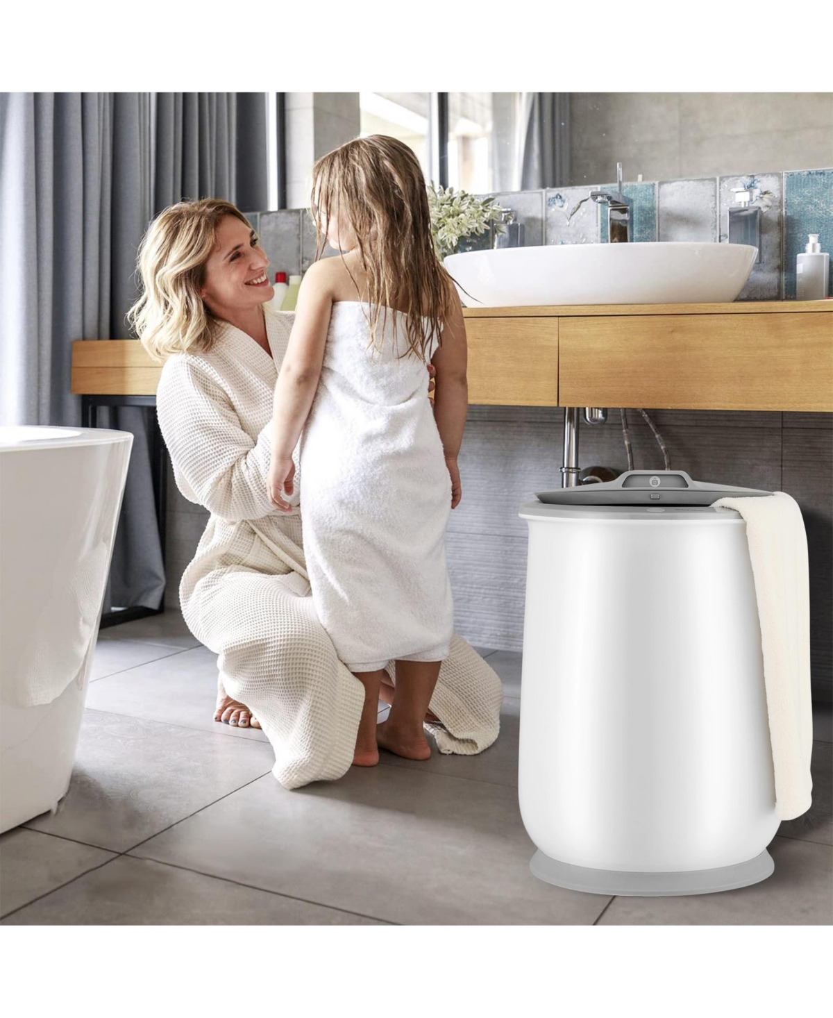 Towel Warmer Bucket with Auto Shut Off for Bathroom