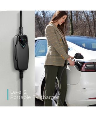 Level 2 Tesla Charger (WiFi Version) - 240V, 40 Amp, NEMA 14-50 Plug, 16 ft Extension Cord - Portable Electric Car Charger for Tesla - Compatible with All Tesla Models 3/Y/S/X