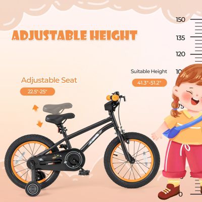 Kids Bike Sport Bicycle for 4-7 Years Old with Adjustable Seat, Reflectors, and Training Wheels for a Safe and Fun Ride