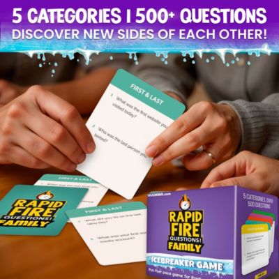 Kids Conversation Cards Game – Icebreaker Questions for Ages 8-12, Family and Party Card Game for Social Skills and Interaction