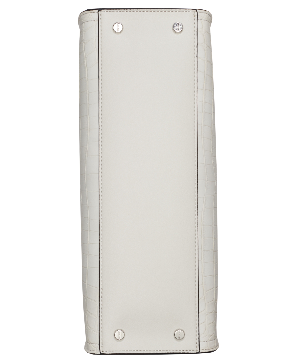 Calvin Klein Quill Soft Croco Shoulder In Beach Pebble