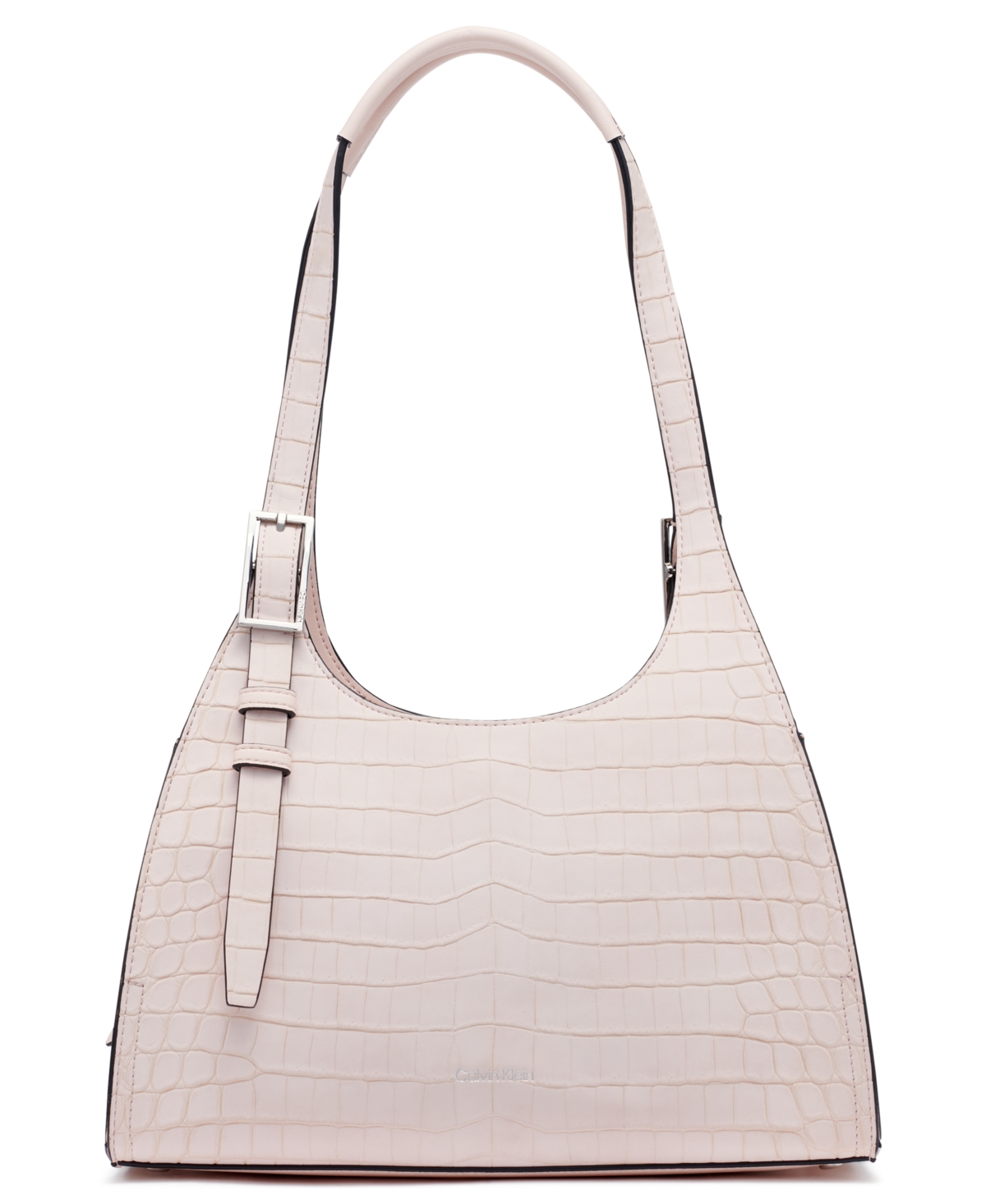 CALVIN KLEIN QUILL SOFT CROCO SHOULDER 