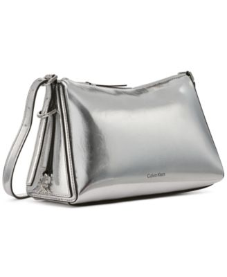 Mandy Metallic Top Zipper Crossbody