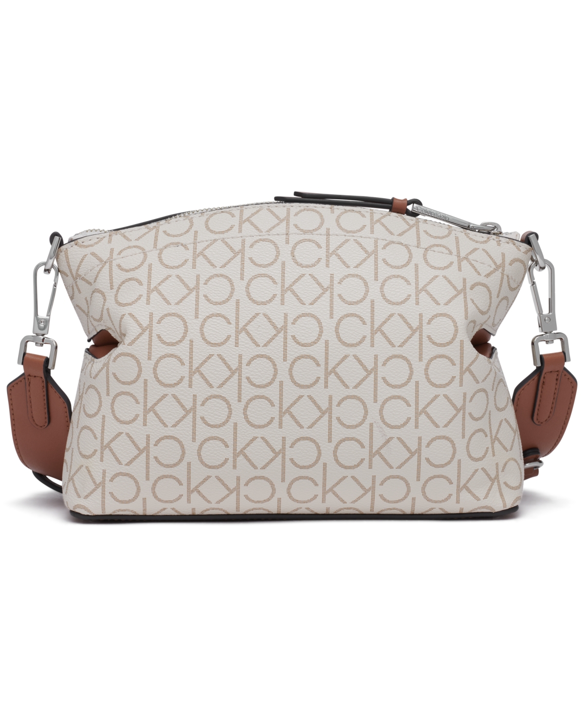 Calvin Klein Cypress Crossbody In Vanilla Khaki Linear