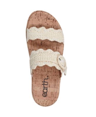 Women's Subtle Woven Slip-On Platform Sandals