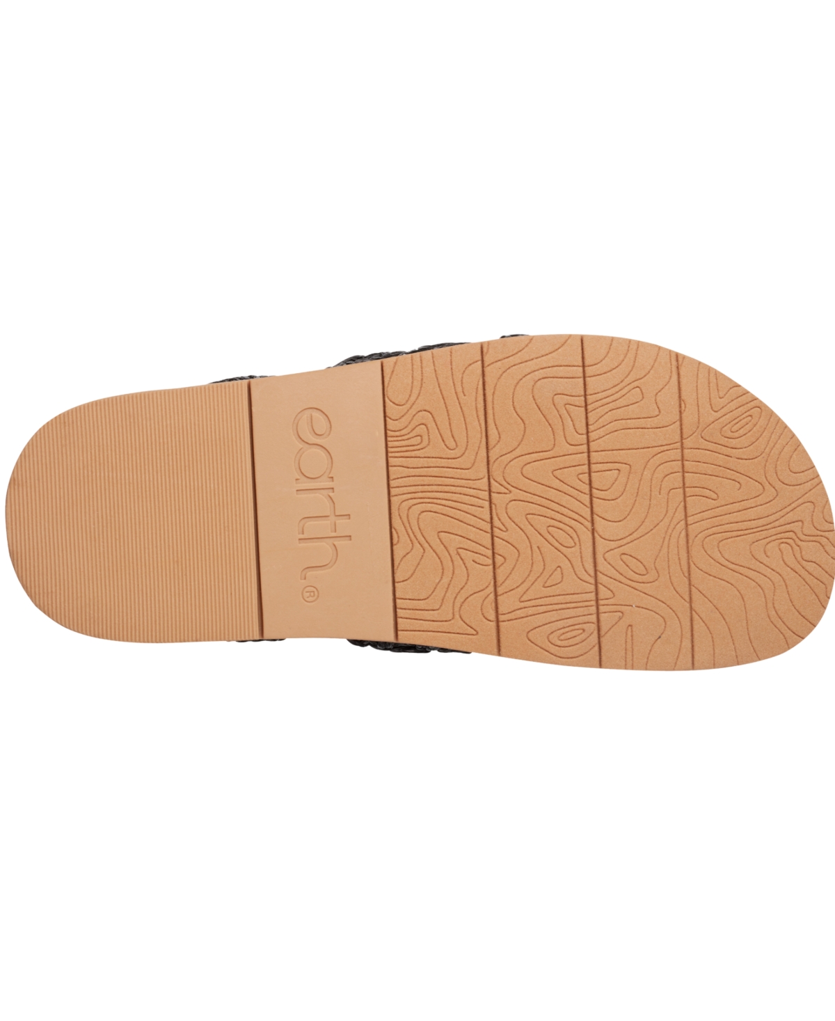 EARTH WOMEN'S FLURRY WOVEN CRISSCROSS FLAT SANDALS 