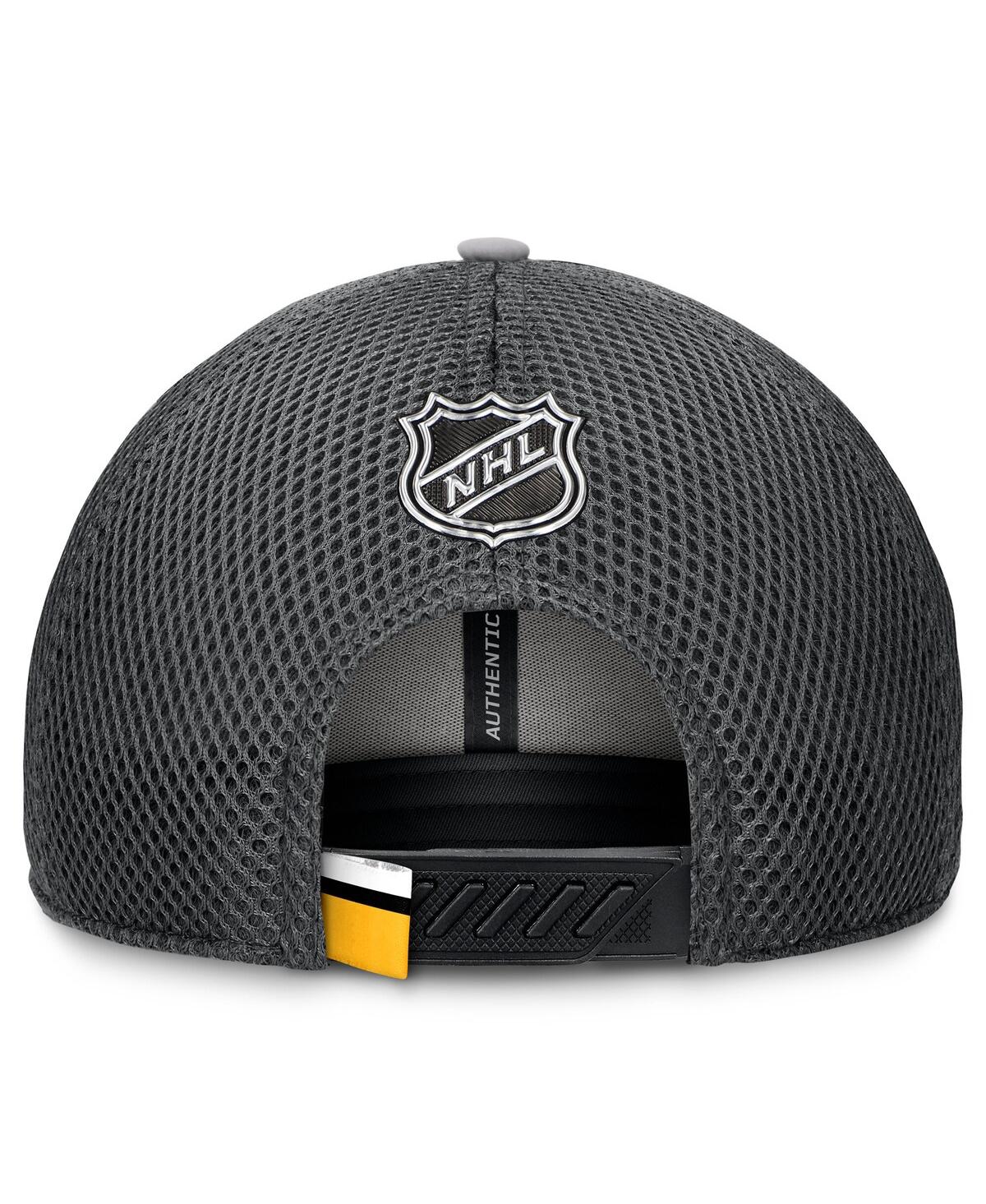 Fanatics Men's Gray Pittsburgh Penguins Authentic Pro Home Ice Trucker Adjustable Hat In Gray