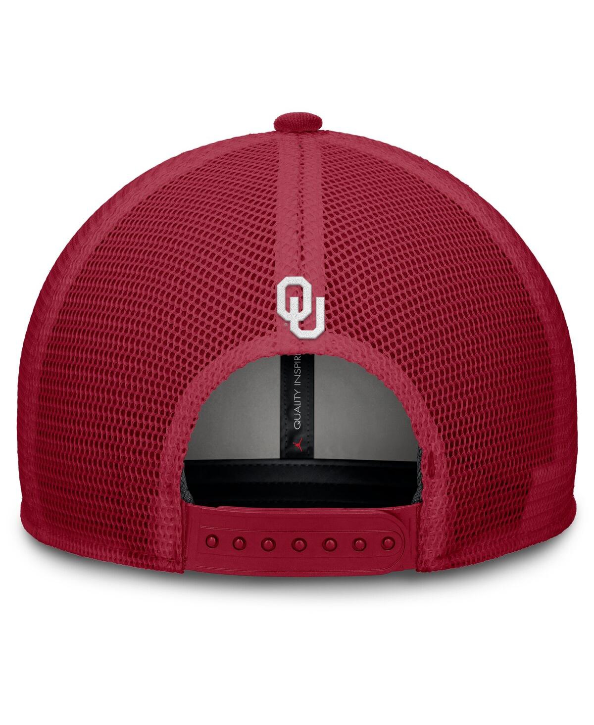 JORDAN MEN'S CRIMSON OKLAHOMA SOONERS RISE ADJUSTABLE HAT 