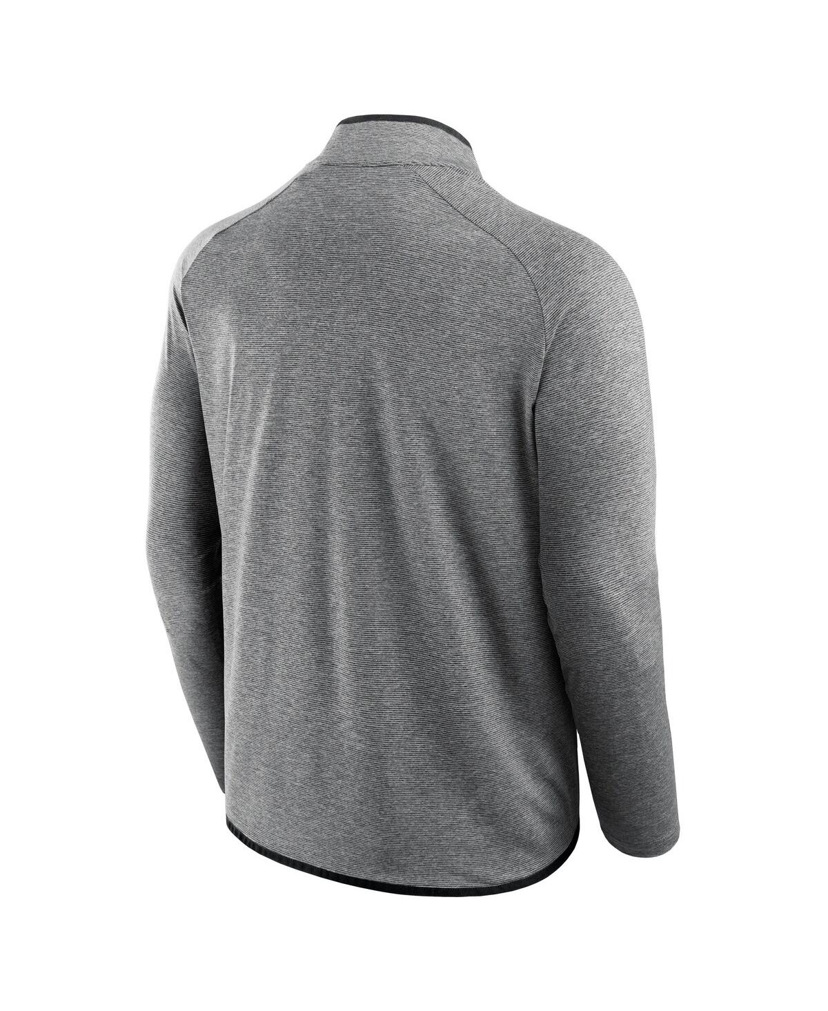 Fanatics Men's And Women's Charcoal Pittsburgh Steelers Front Office Performance Primary Quarter-zip Jacket In Charcoal