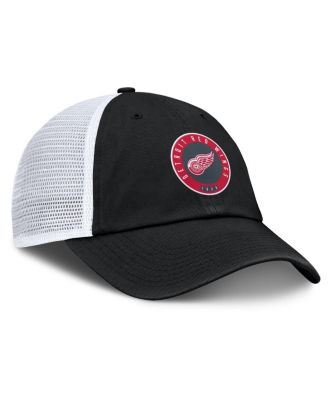 Men's Black/Gray Detroit Red Wings Averie Trucker Adjustable Hat