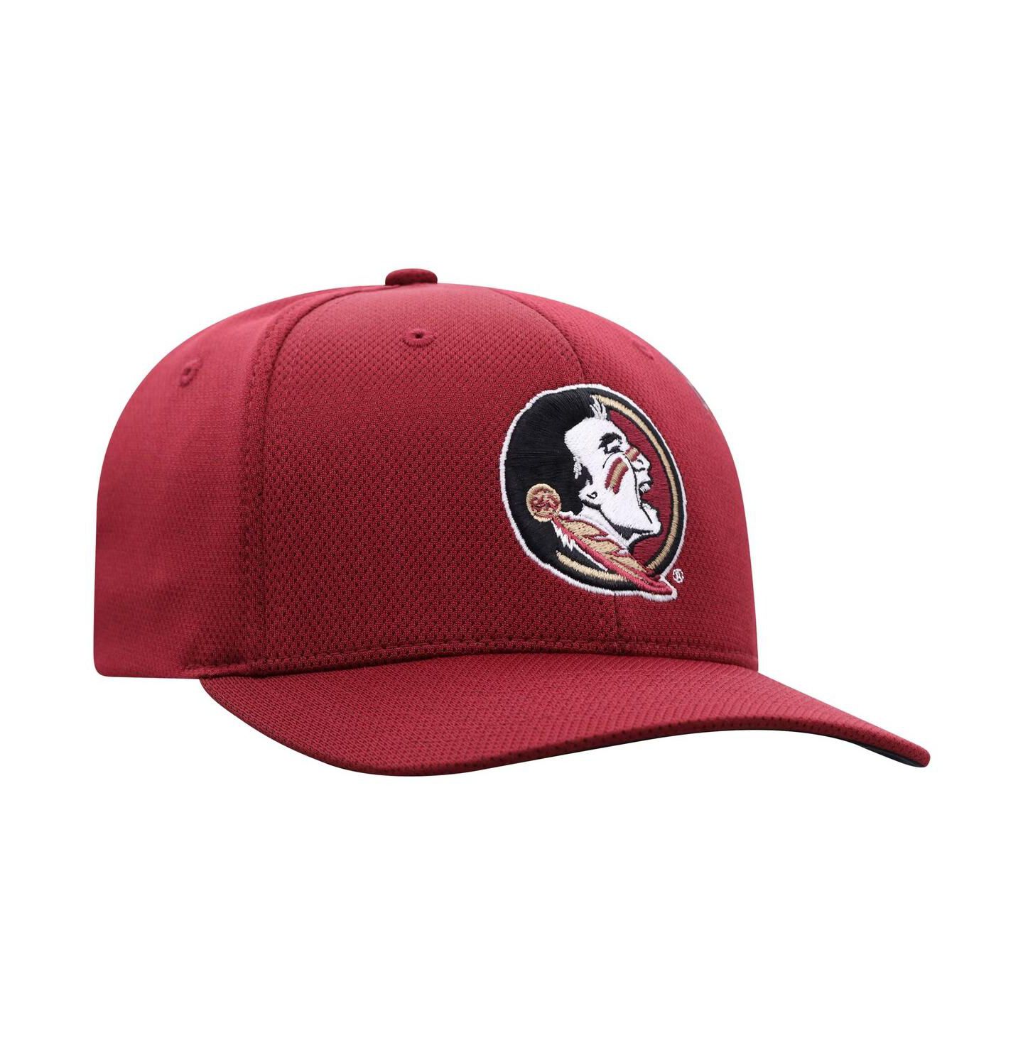 Мужской головной убор Top of the World Garnet Florida State Seminoles Reflex 2.0 Flex Fit Hat — фото 3