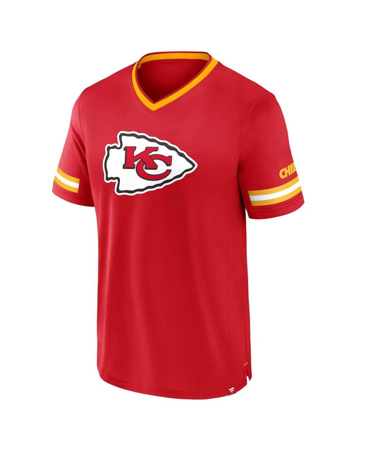 Fanatics Men's Red Kansas City Chiefs Stripe Stacking T-shirt In Red