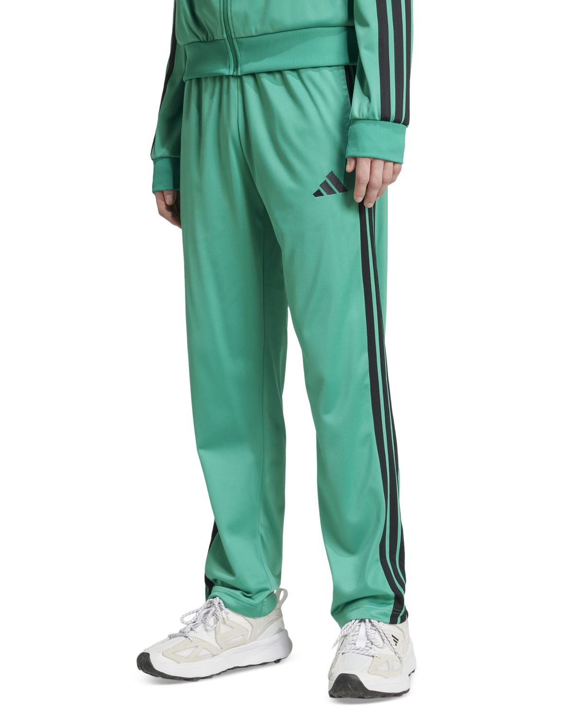 Мужские спортивные брюки из трикотажа обычного кроя в 3 полосы