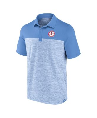 Men's Light Blue St. Louis Cardinals True Classics Avid Fan Brushed Polo