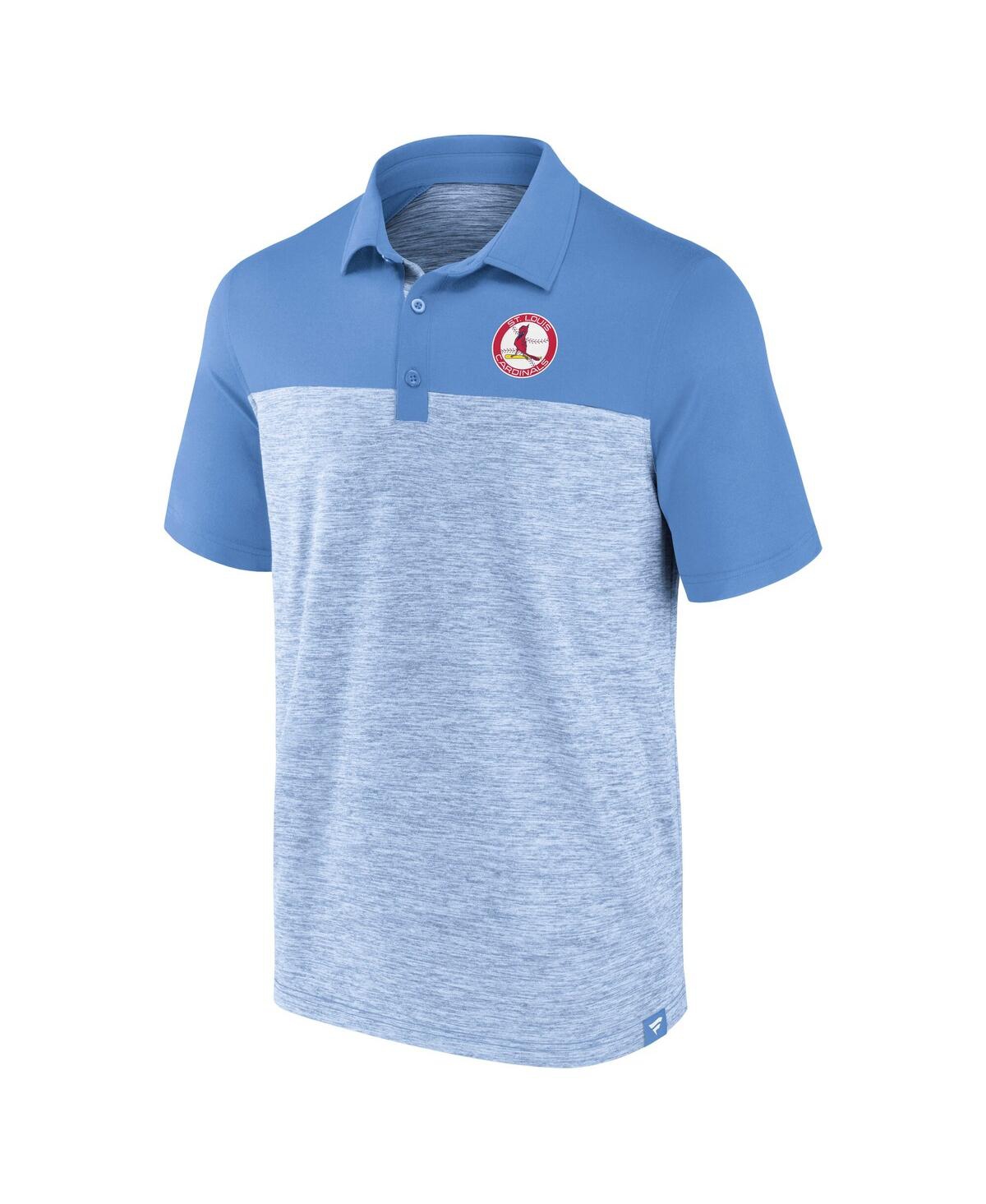 Fanatics Men's Light Blue St. Louis Cardinals True Classics Avid Fan Brushed Polo In Light Blue