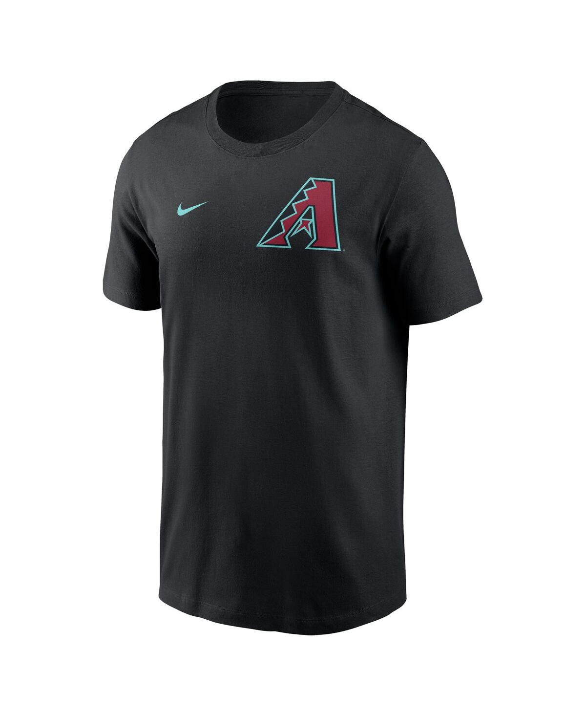 Nike Men's Black Arizona Diamondbacks 2-hit T-shirt In Black