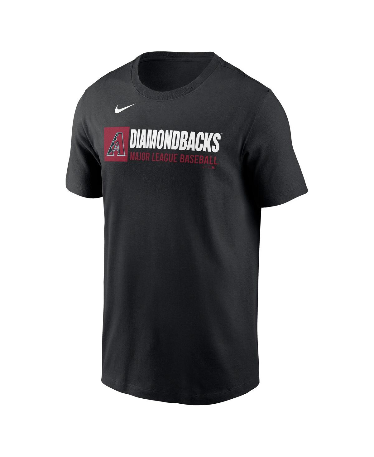Nike Men's Black Arizona Diamondbacks Team Block T-shirt In Black