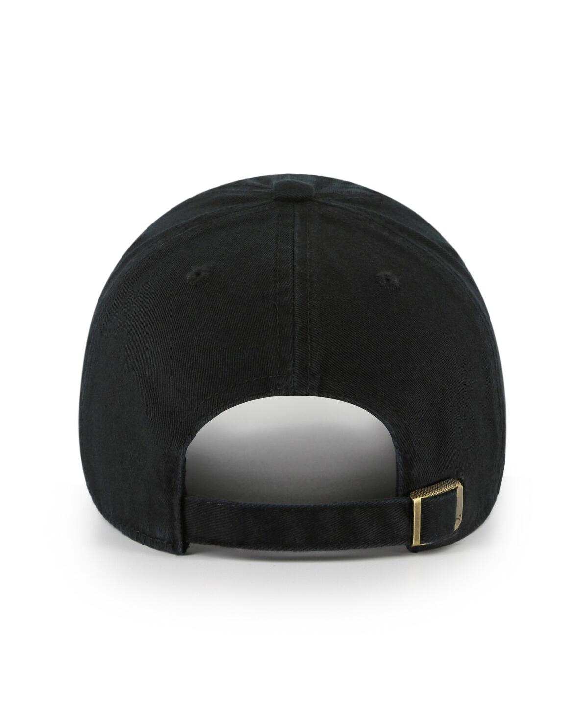 47 Brand Men's Black Ucf Knights Clean Up Adjustable Hat In Black
