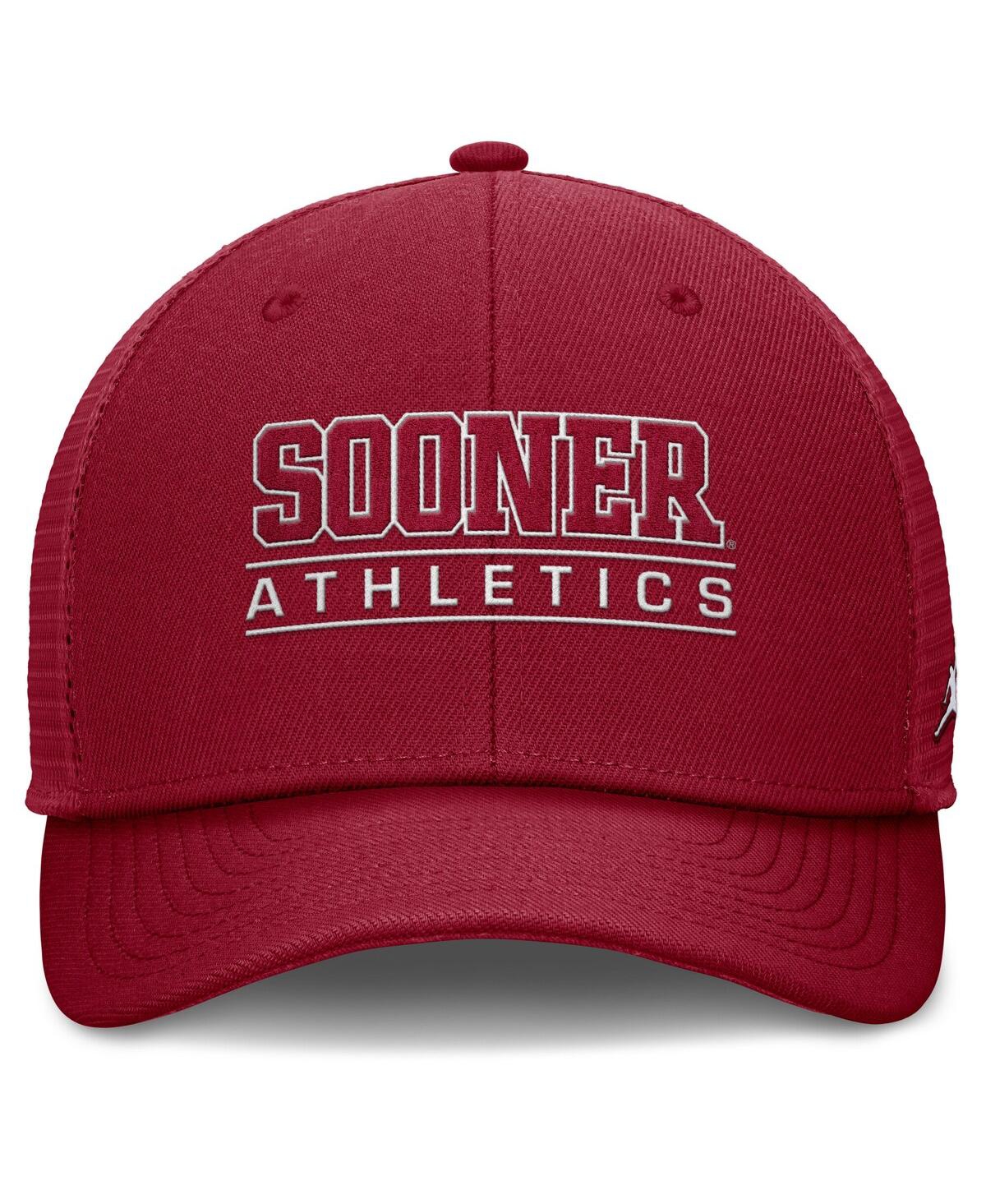 JORDAN MEN'S CRIMSON OKLAHOMA SOONERS RISE ADJUSTABLE HAT 