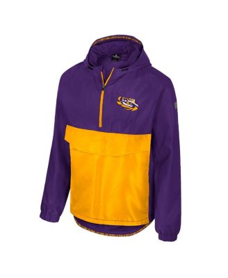 Men's Purple LSU Tigers Reloaded Anorak Half-Zip Jacket