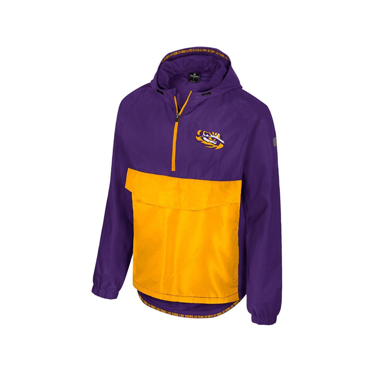 Men's Purple LSU Tigers Reloaded Anorak Half-Zip Jacket