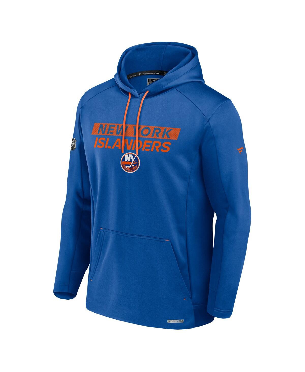 Fanatics Men's Royal New York Islanders Authentic Pro Rink Fleece Pullover Hoodie In Royal