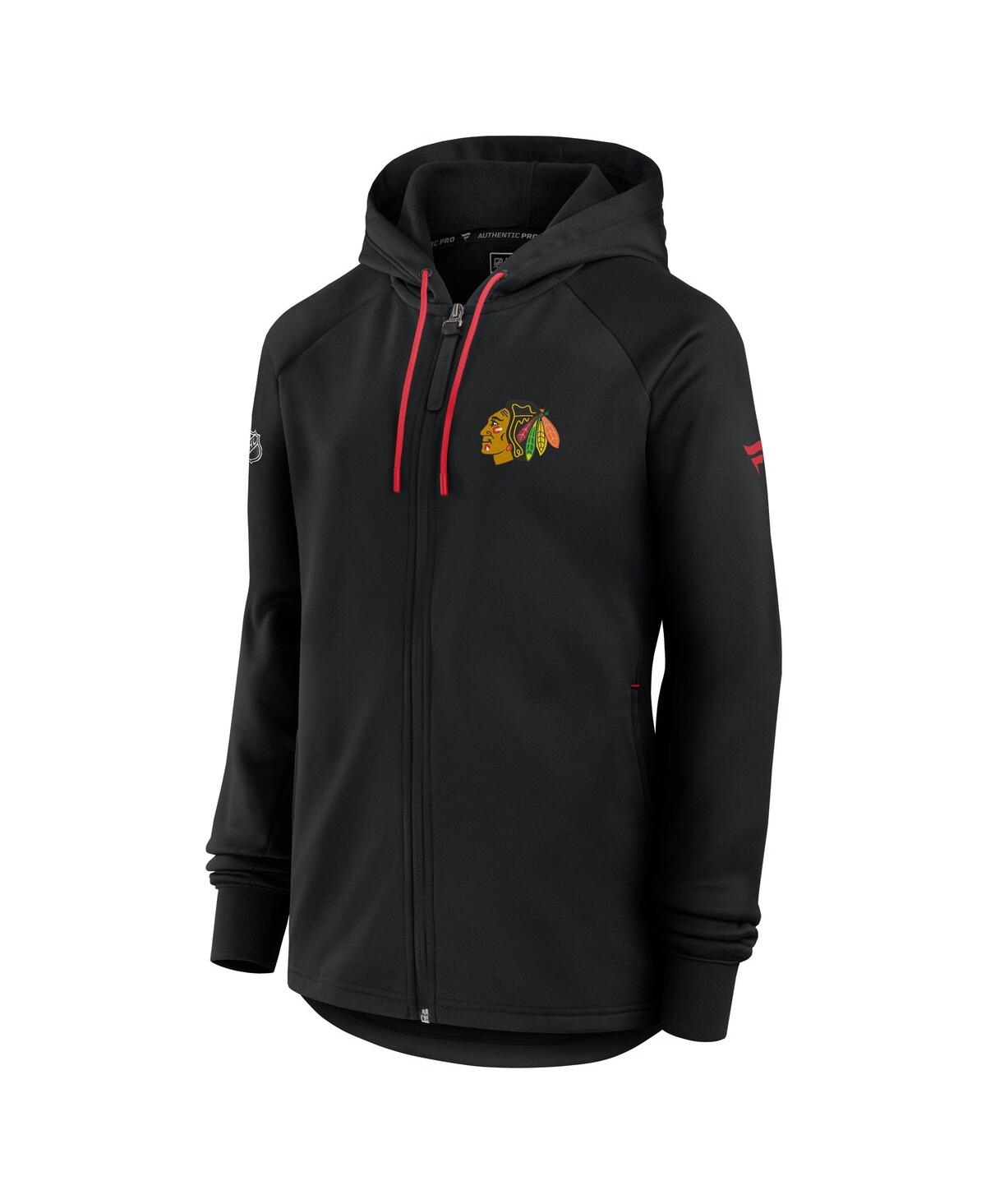 Fanatics Women's Black San Jose Sharks Authentic Pro Rink Fleece Full-zip Jacket In Black