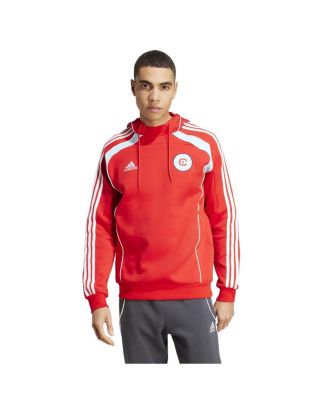 adidas - Men's Red Chicago Fire 2025 Travel Pullover Hoodie