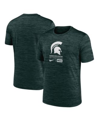 Nike - Men's Green Michigan State Spartans Campus Center Block Velocity Performance T-Shirt