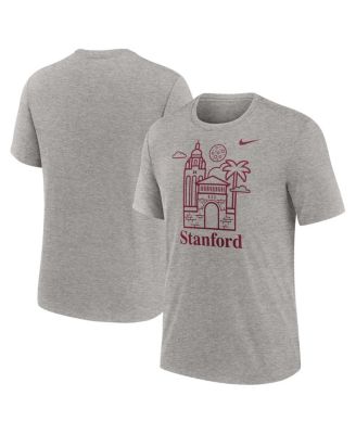 Nike - Men's Heather Gray Stanford Cardinal Local Campus Time Honored Tradition Tri-Blend T-Shirt
