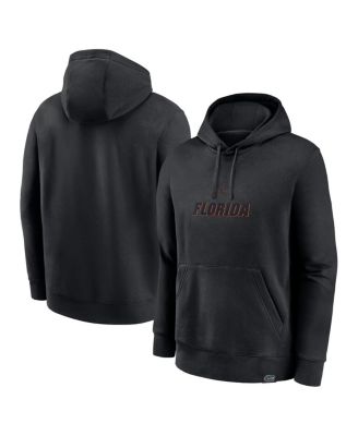 Jordan - Men's Black Florida Gators Statement Wordmark Lockup Pullover Hoodie