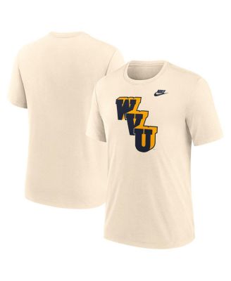 Nike - Men's Cream West Virginia Mountaineers Vault Logo Tri-Blend T-Shirt