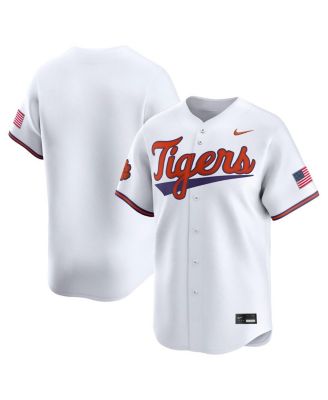 Nike - Men's  White Clemson Tigers College Limited Baseball Jersey