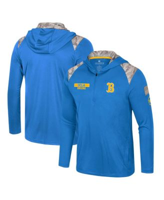 Colosseum - Men's  Blue UCLA Bruins OHT Military Appreciation Quarter-Zip Hoodie Jacket