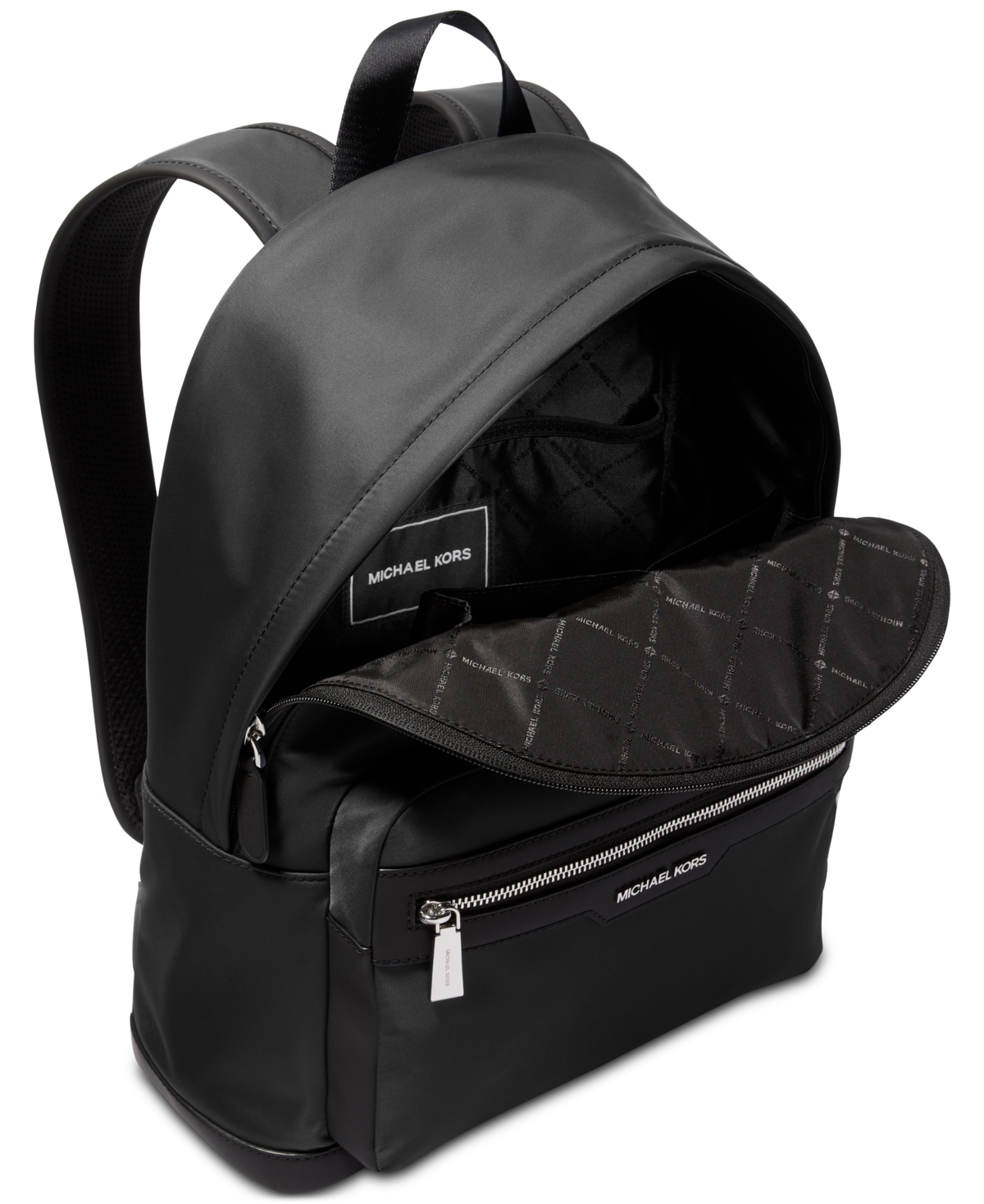 Shop Michael Kors Men's Brooklyn Explorer Logo Backpack In Black