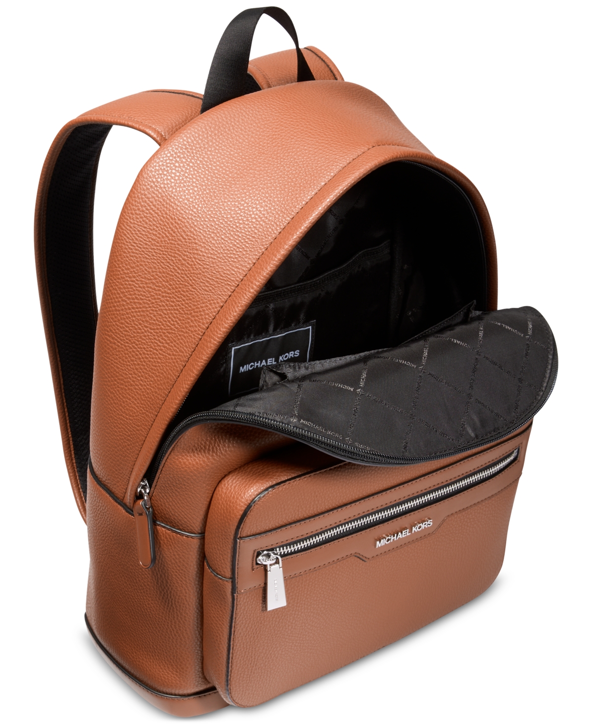 Michael Kors Men's Malone Leather Logo Backpack In Light Brown
