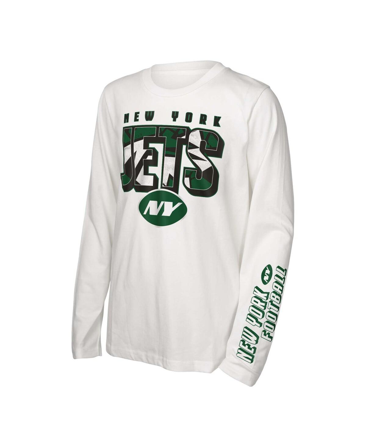 Outerstuff Big Boys And Girls New York Jets In The Mix T-shirt Combo Set In No Color