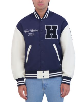 Men's Lightweight Satin Nylon Varsity Jacket
