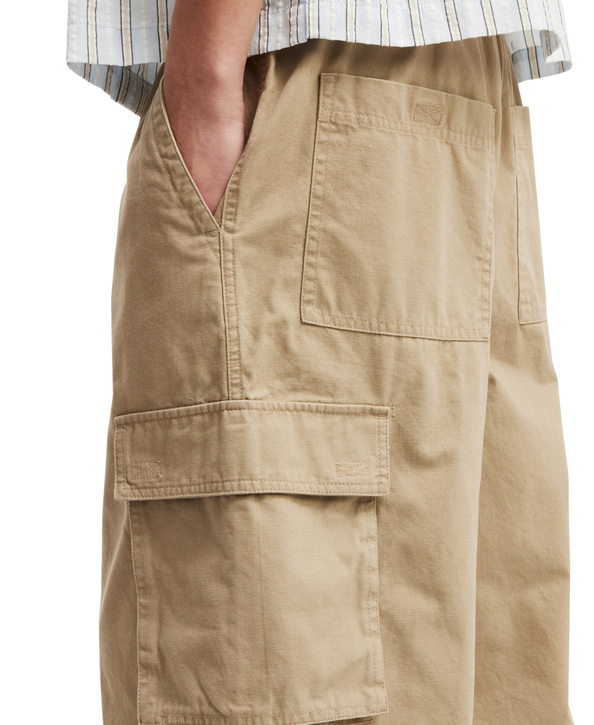 Shop Cotton On Men's Super Baggy Cargo Shorts In Tan