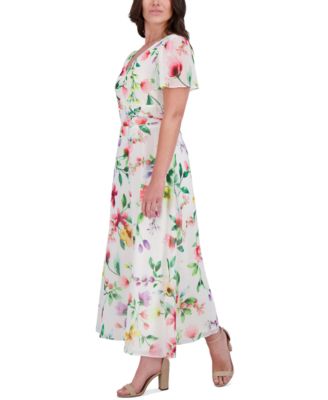 Women's Floral-Print A-Line Dress
