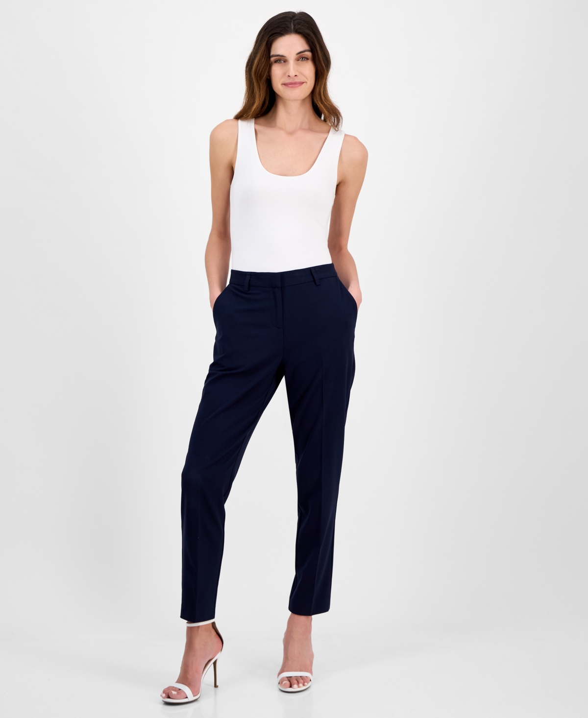 Women's Classic Mid-Rise Ankle Pants - New Navy
