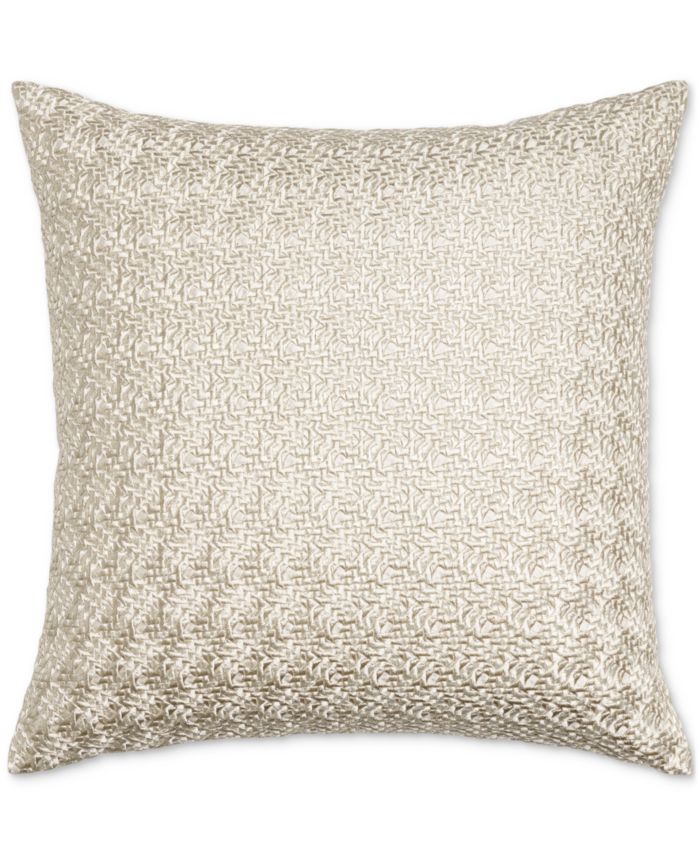 Hotel Collection Textured Embroidery Decorative Pillow 20 X 20