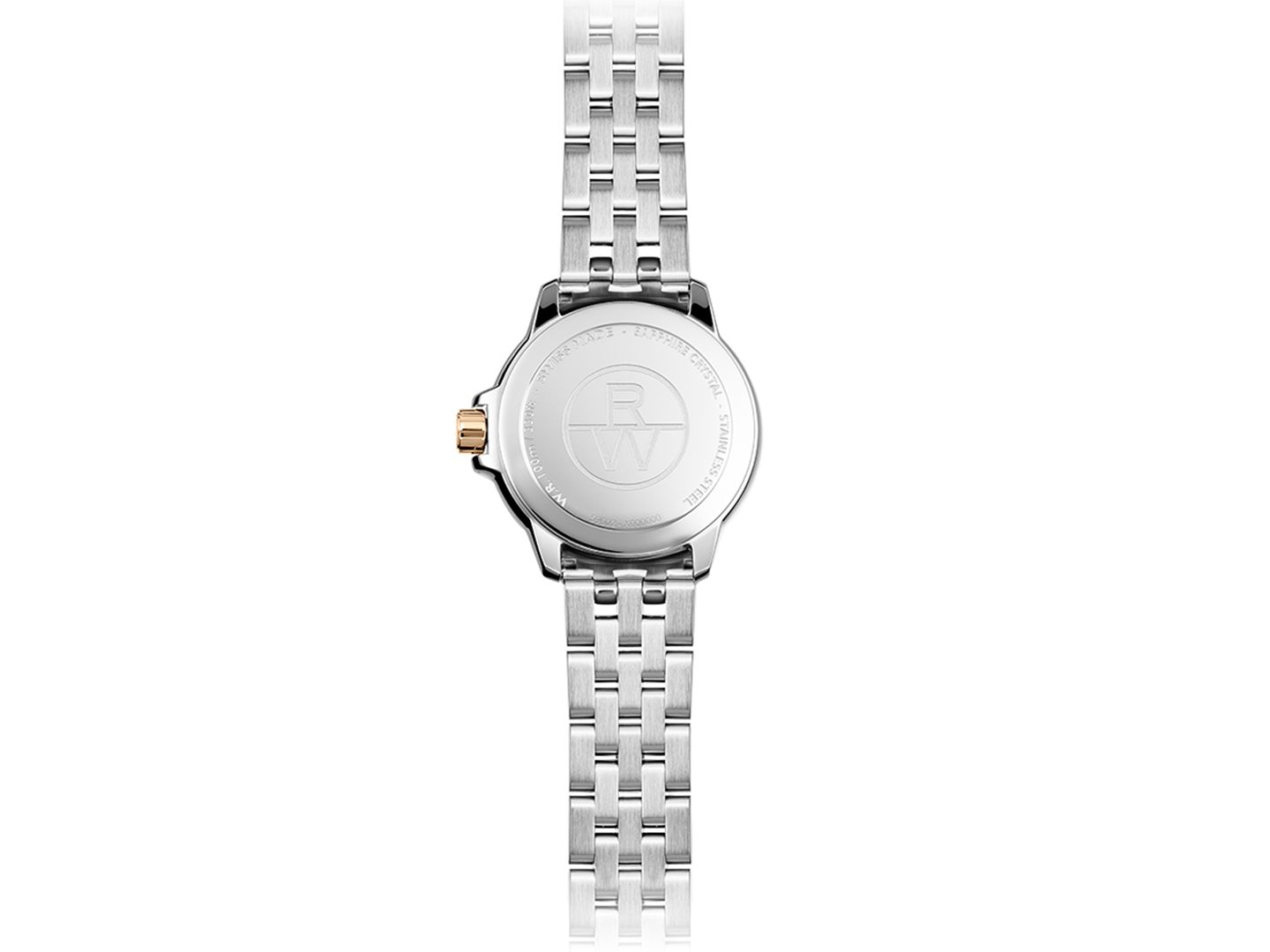 Женские швейцарские кварцевые часы Raymond Weil Tango, двухцветный стальной браслет, 30 мм — фото 2
